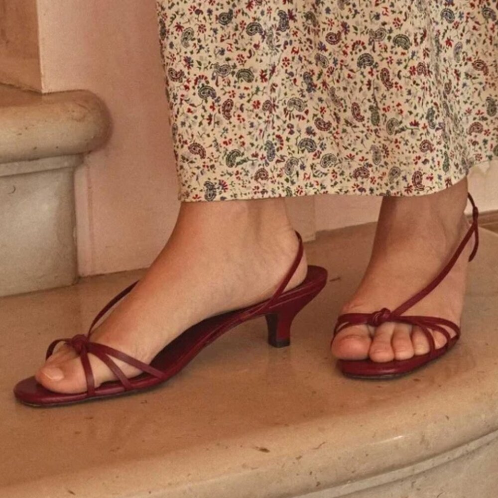 Doen Alina Heel | Merlot | Size 40 | GUC